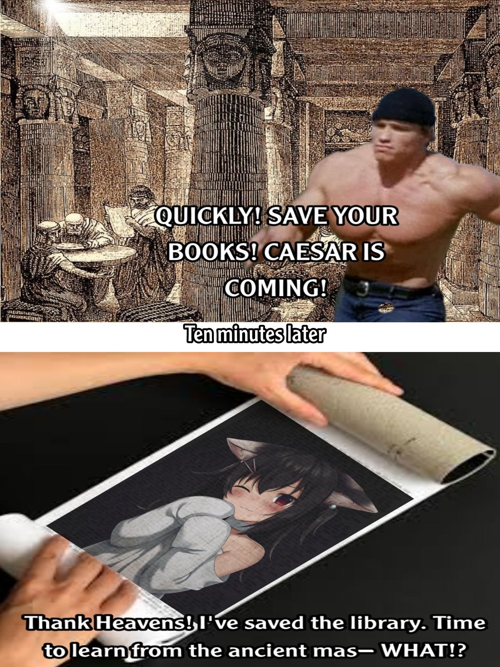 Now I know why the library was burned
