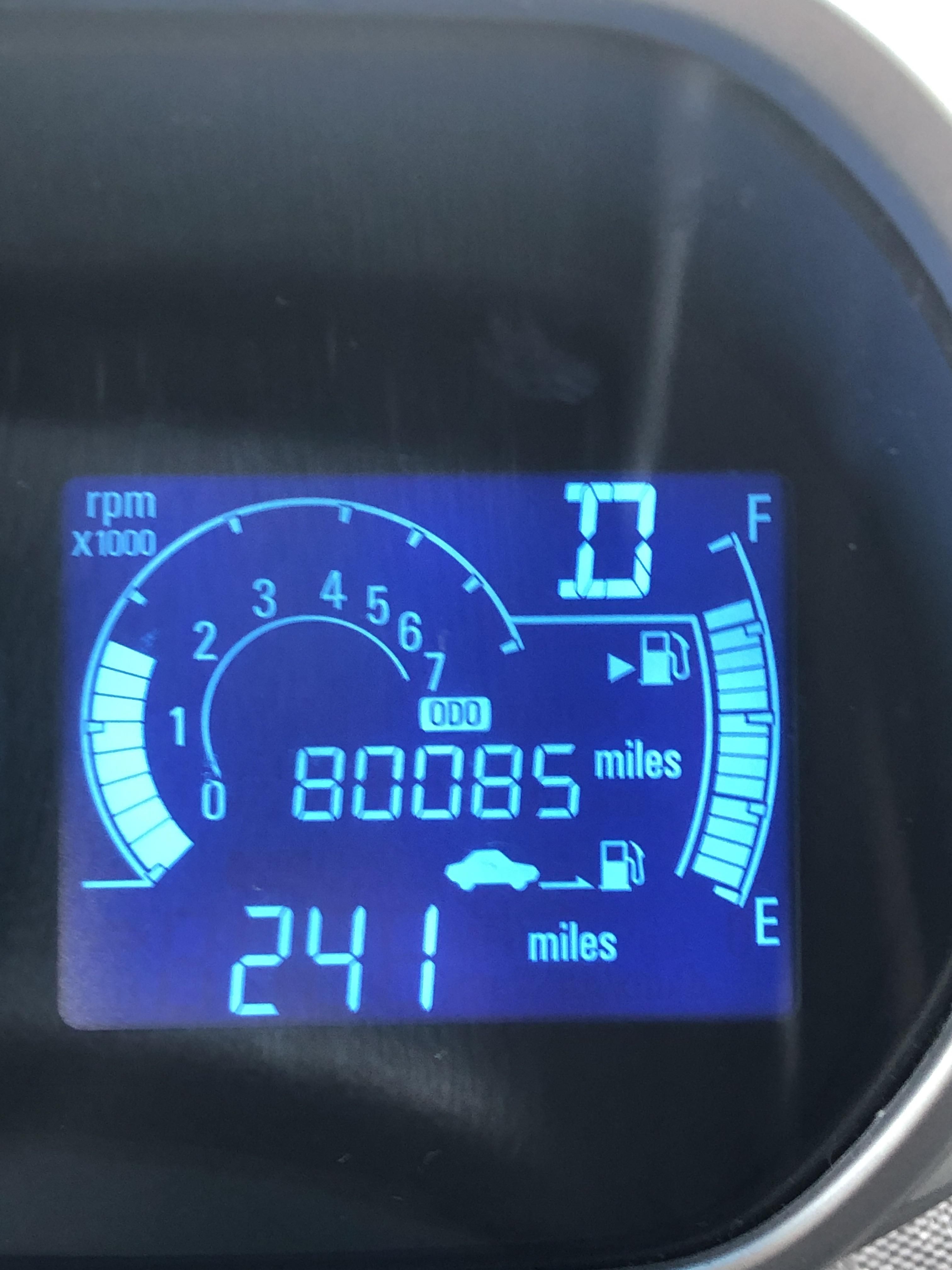 I bought my car in 2013 with one goal in mind and one goal only. Today I reached that goal. My odometer spelled “BOOBS”