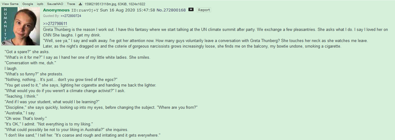 Anon wants to meet Greta