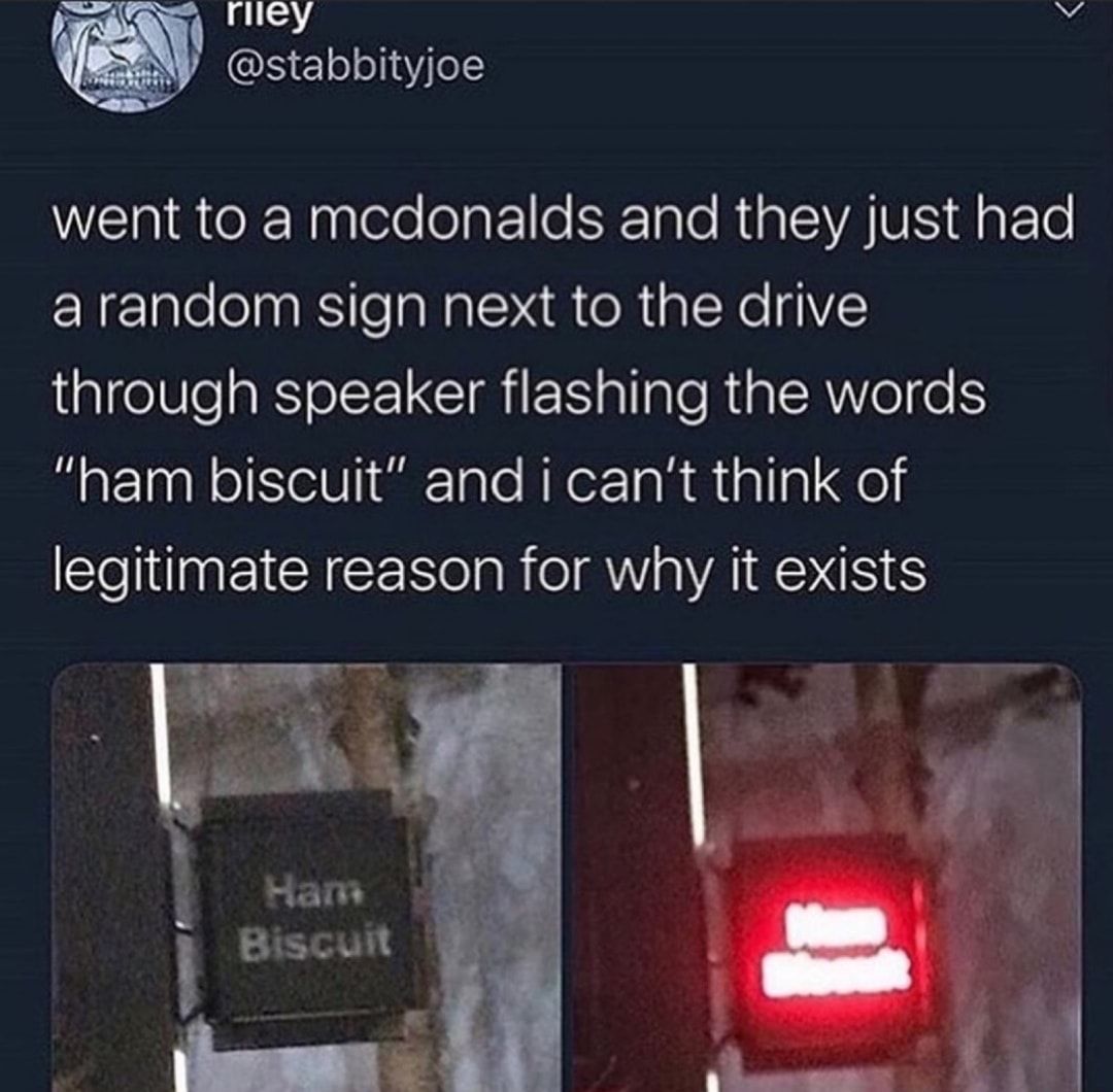 Ham biscuit!