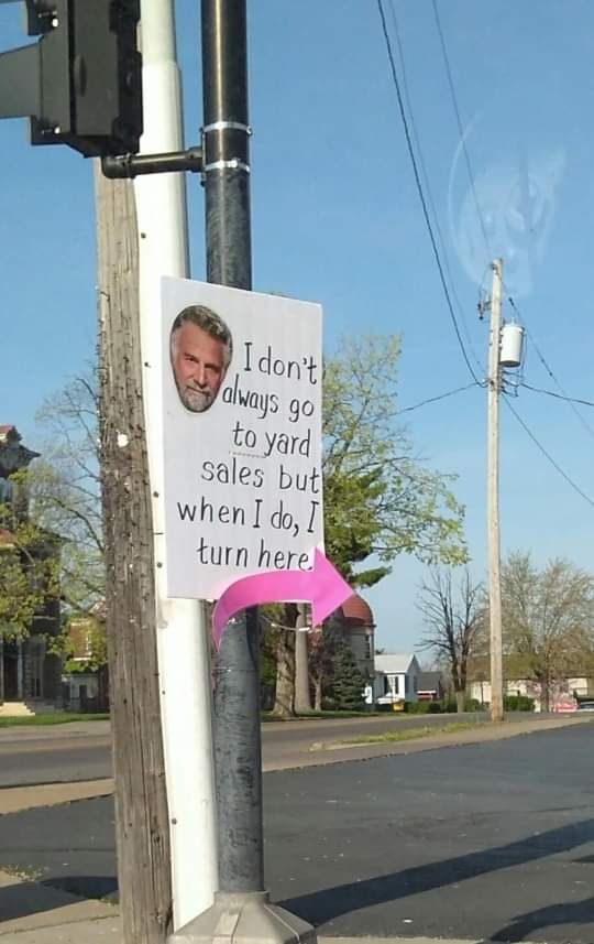 Best yard sale sign ever?