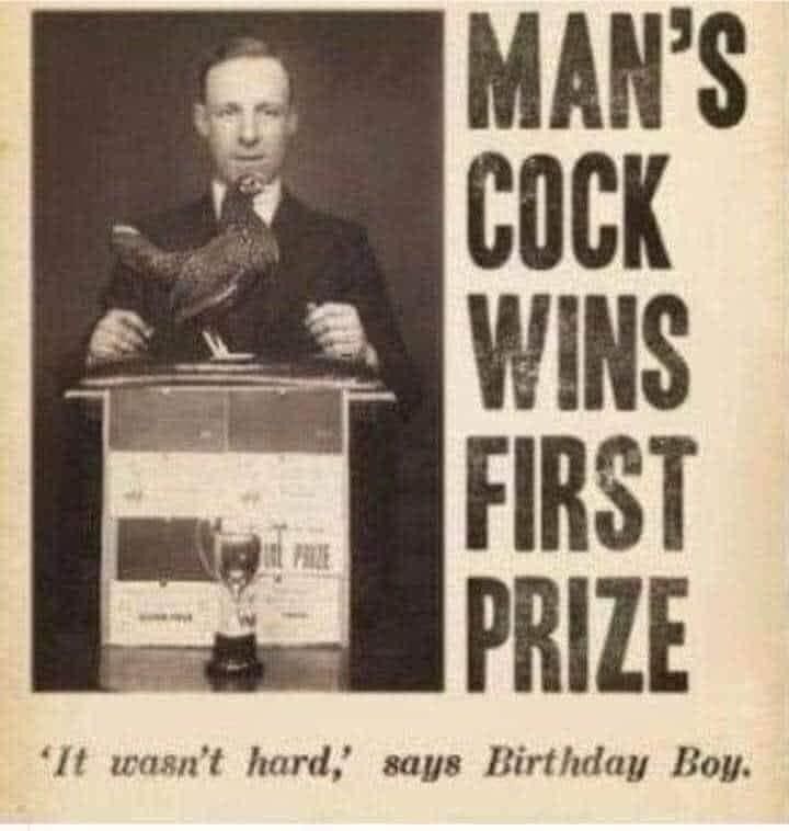 I wonder what the prize was.