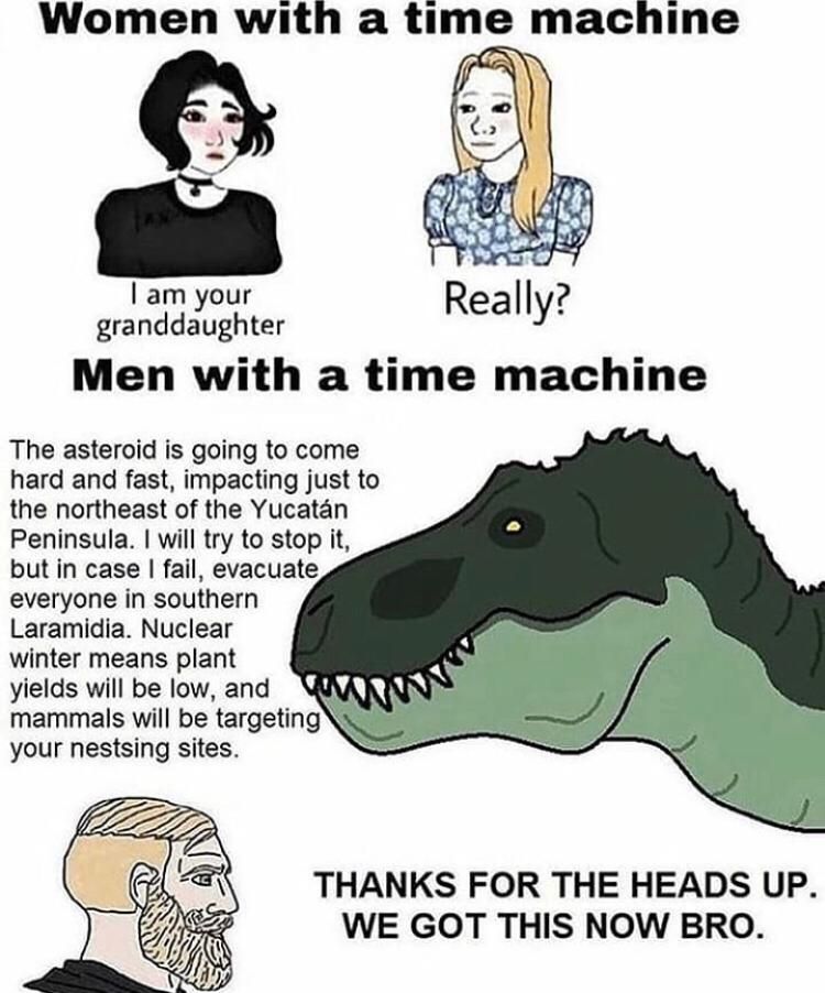 My man speaks dinosaur