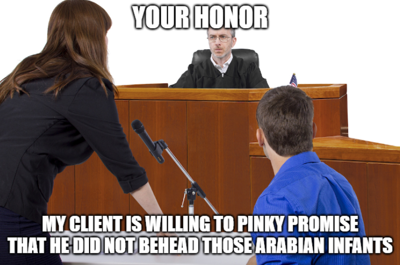 the man is CLEARLY innocent those are EXTREME measures