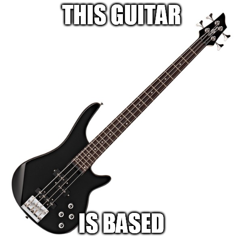 Four strings, as god intended