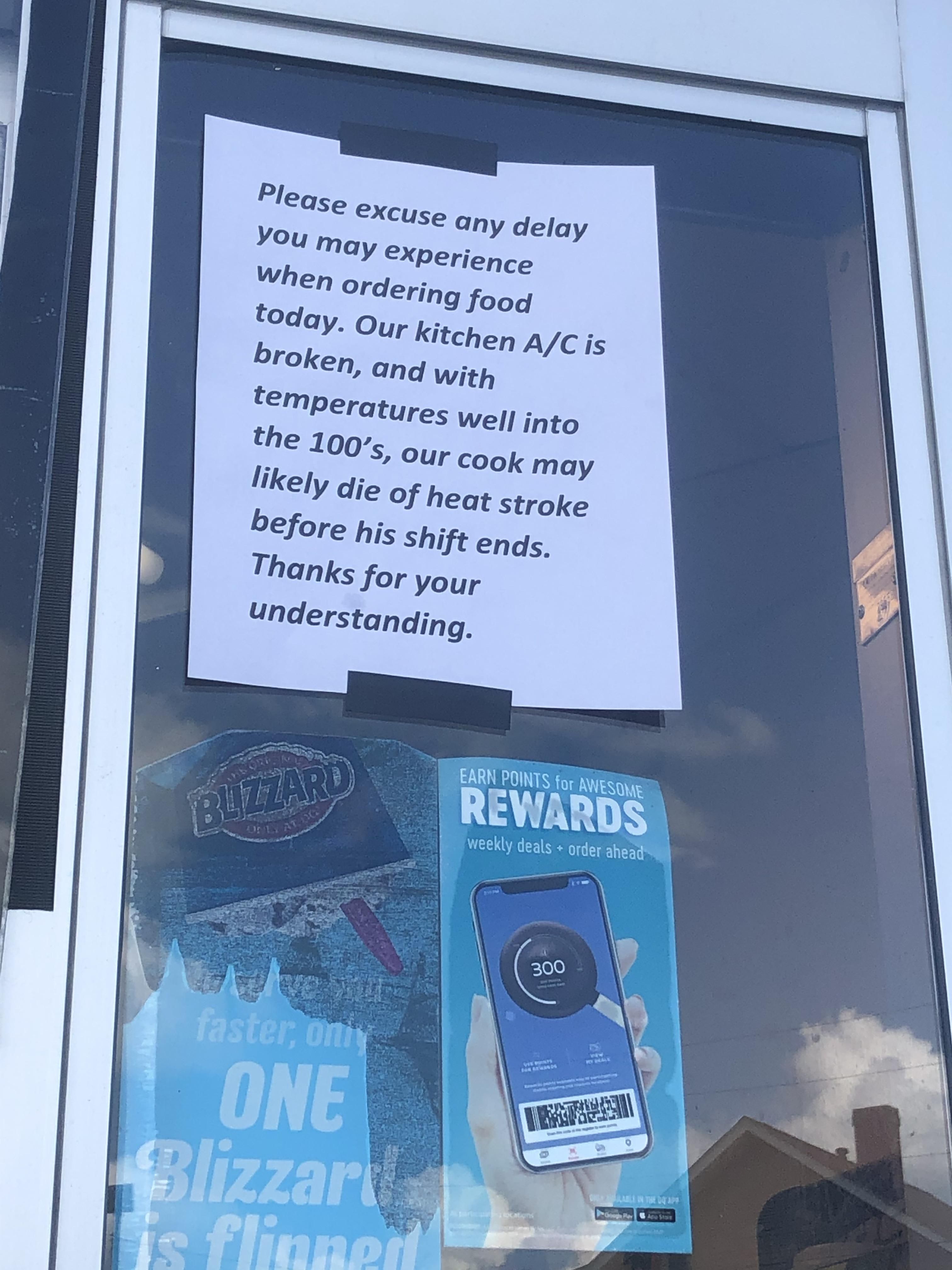 Spotted at the local Dairy Queen