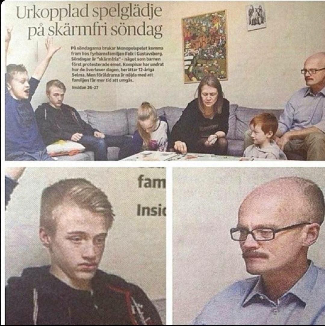 Article about a Swedish family having offline and “screen free” sundays.