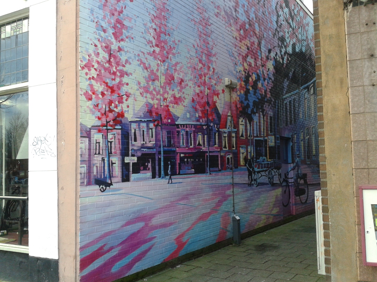 Beautiful street art in Zwolle, Holland.