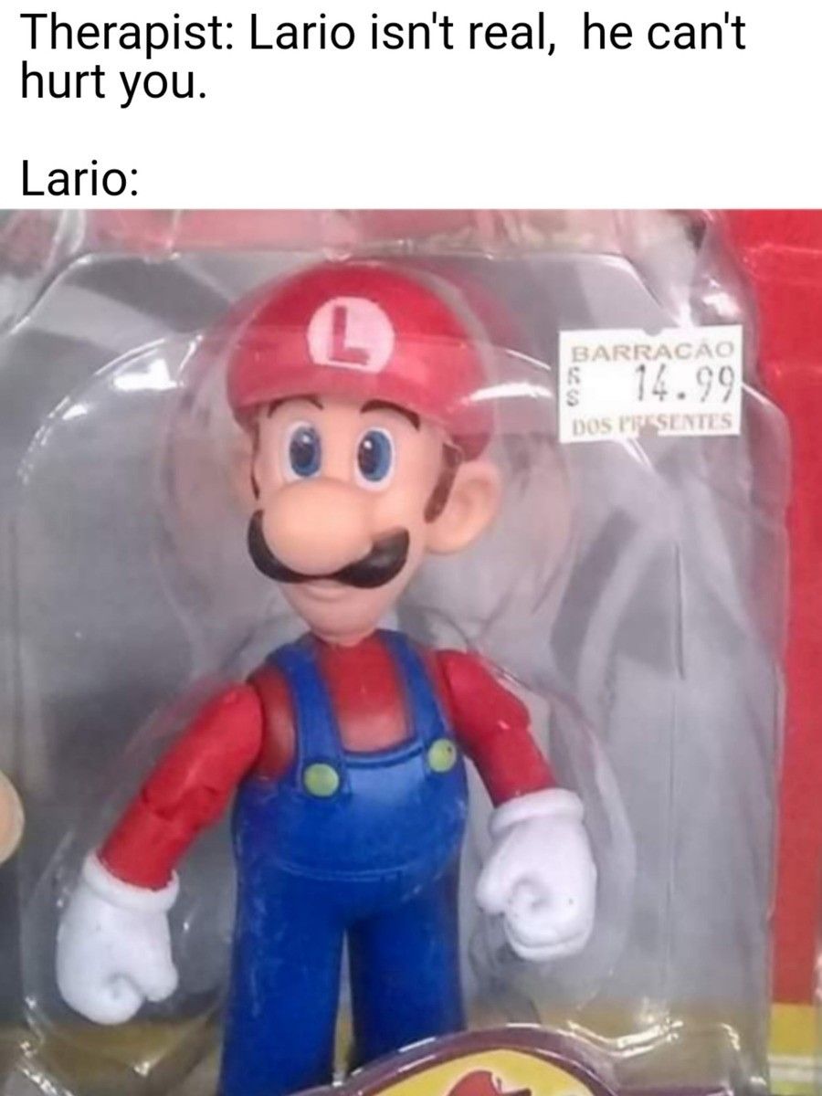 Excuse me, but his name is Red Luigi