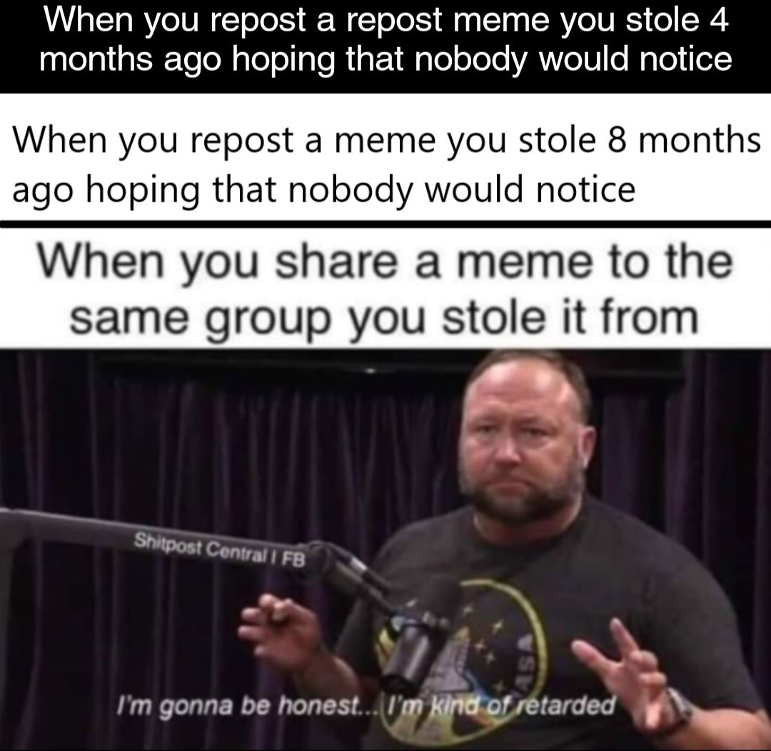 When you copy the title from the repost "so basically, this is a repost repost"