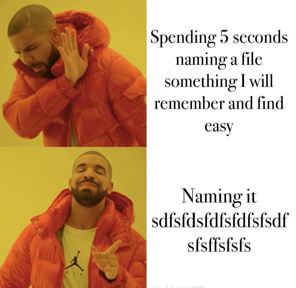 Wait you're supposed to name them actual words?