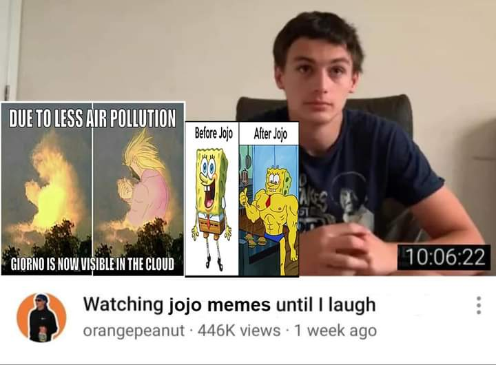 Weirdly enough he never laughs but he does become gay