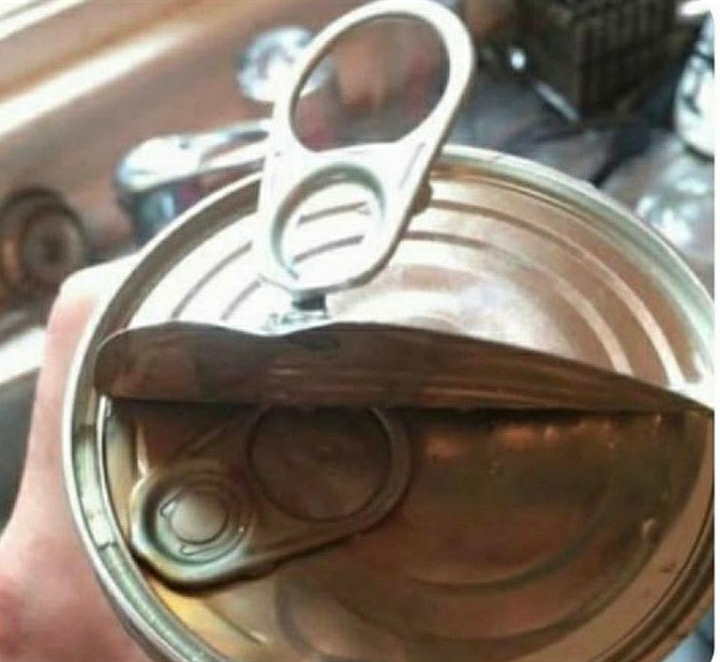 A fresh can of can.