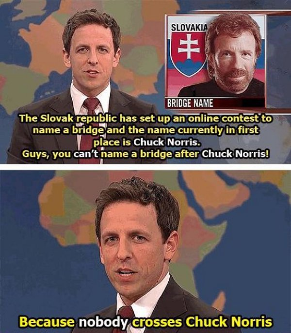 You don't cross Chuck Norris