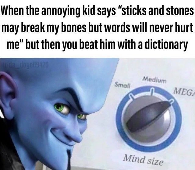 Words don't kill people, I do