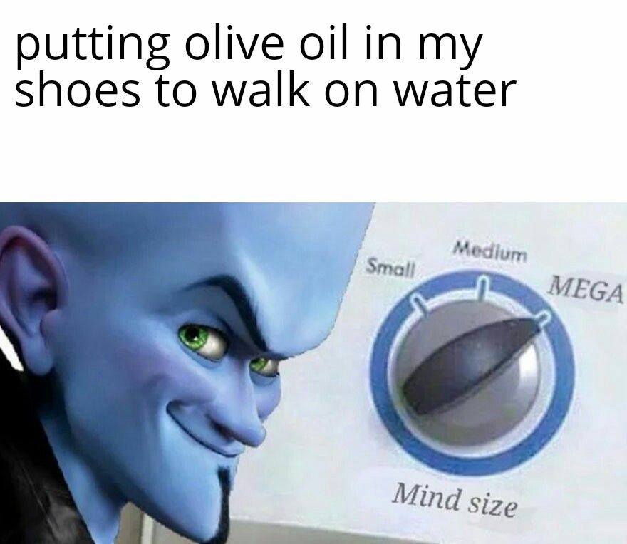 Jesus can walk on water but his feet smell like fish doing so