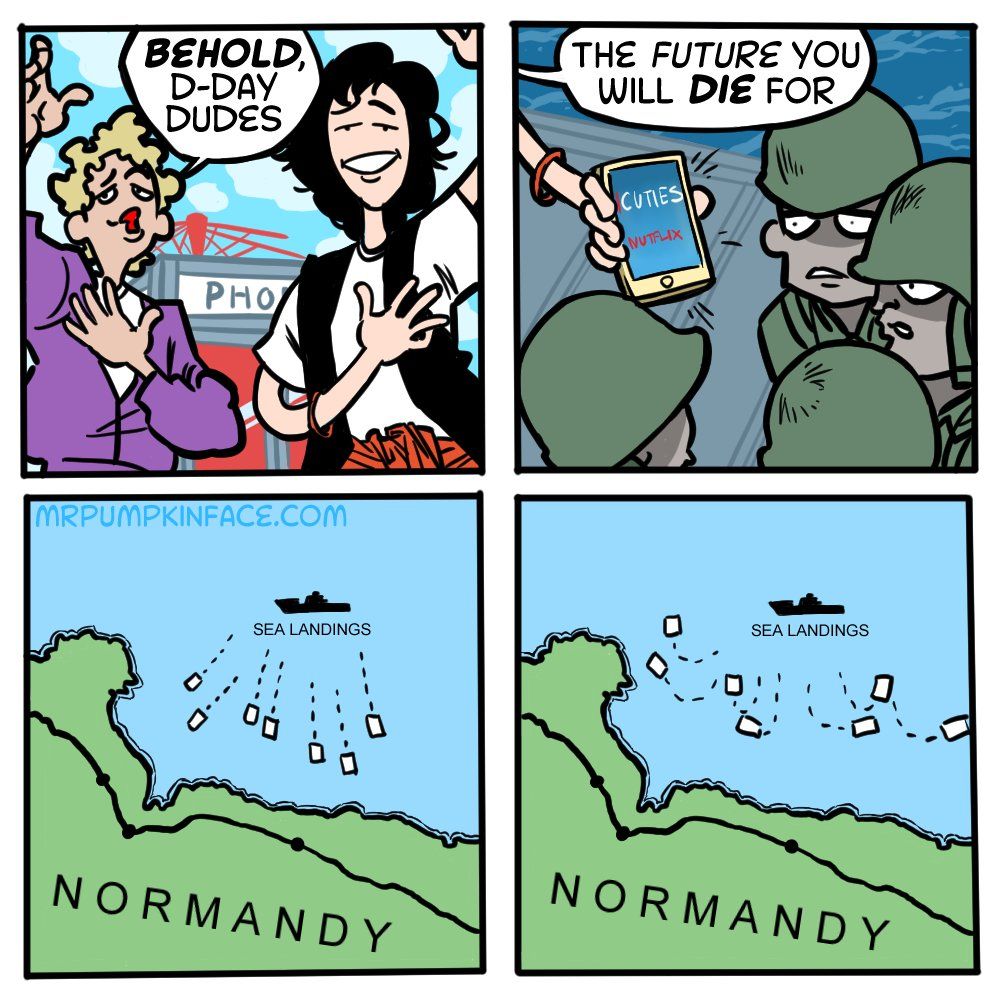 actually ww2 was a puppet show already but cool comic