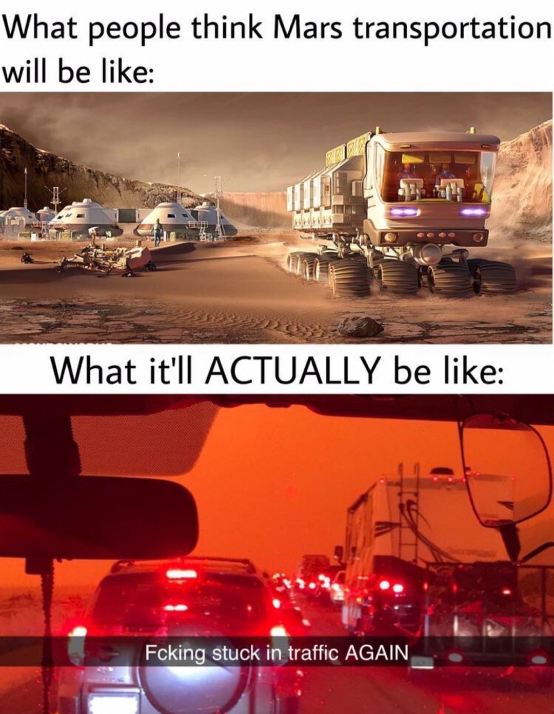 Damn mars traffic