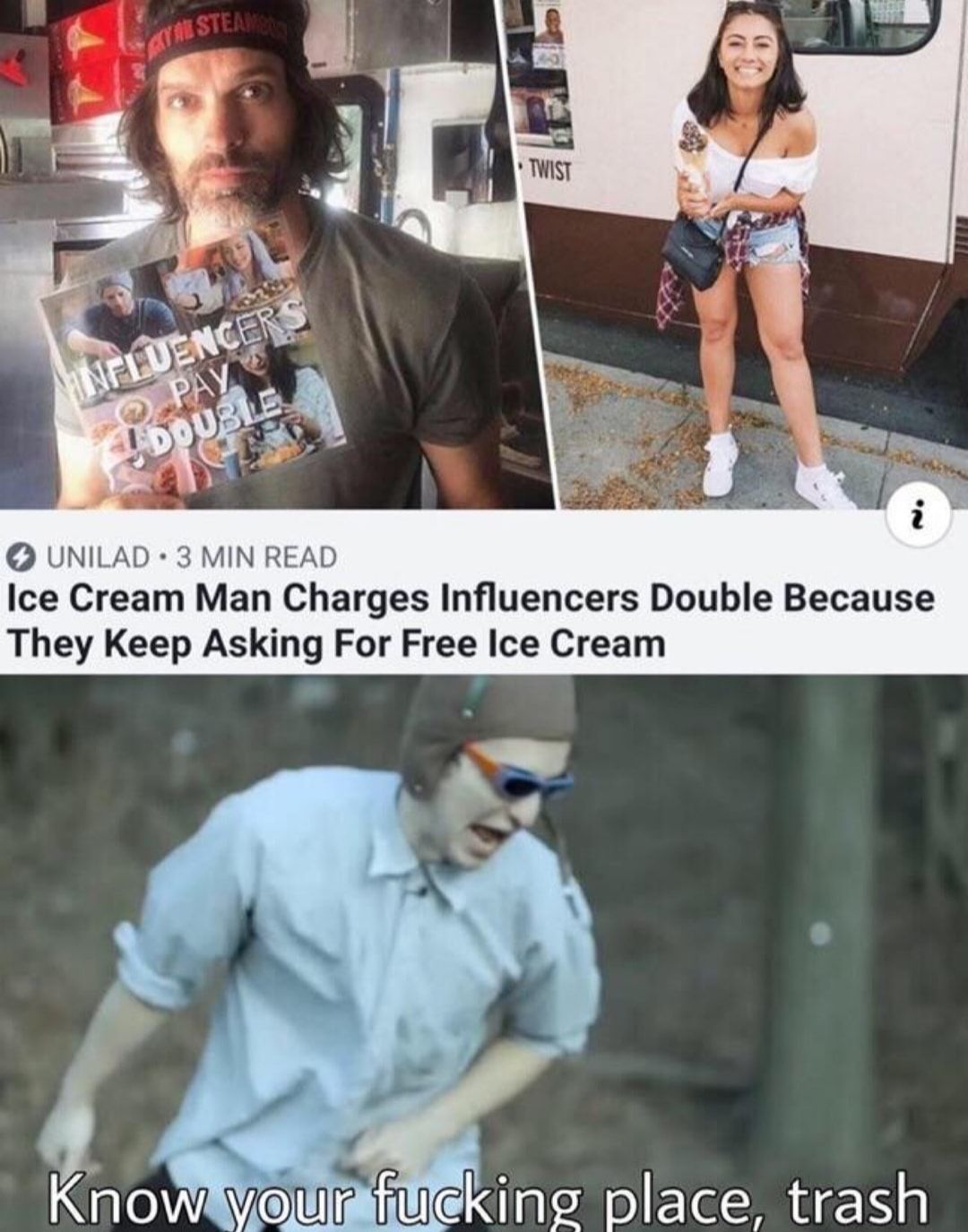 Good! That's what you get for being attractive