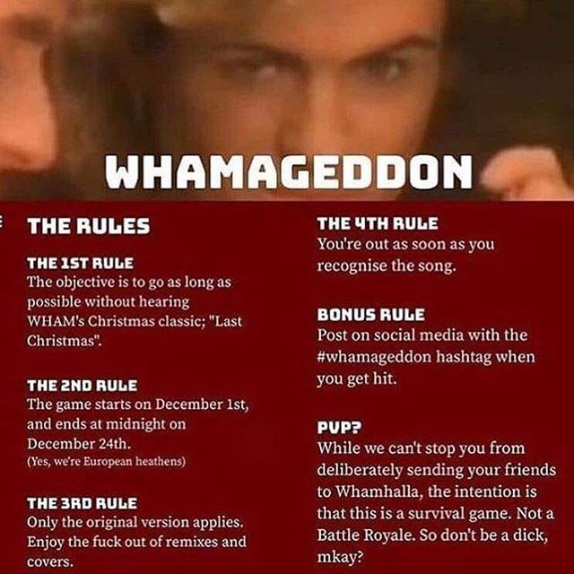 As the first christmas markets start, I present you again, whamageddon