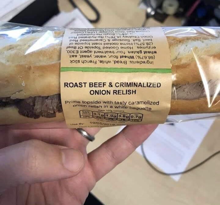 My town is so rough, even the onion relish has a criminal record!