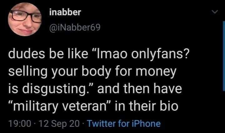 Only fans military