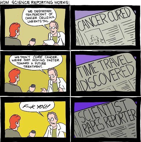 How science reporting works.
