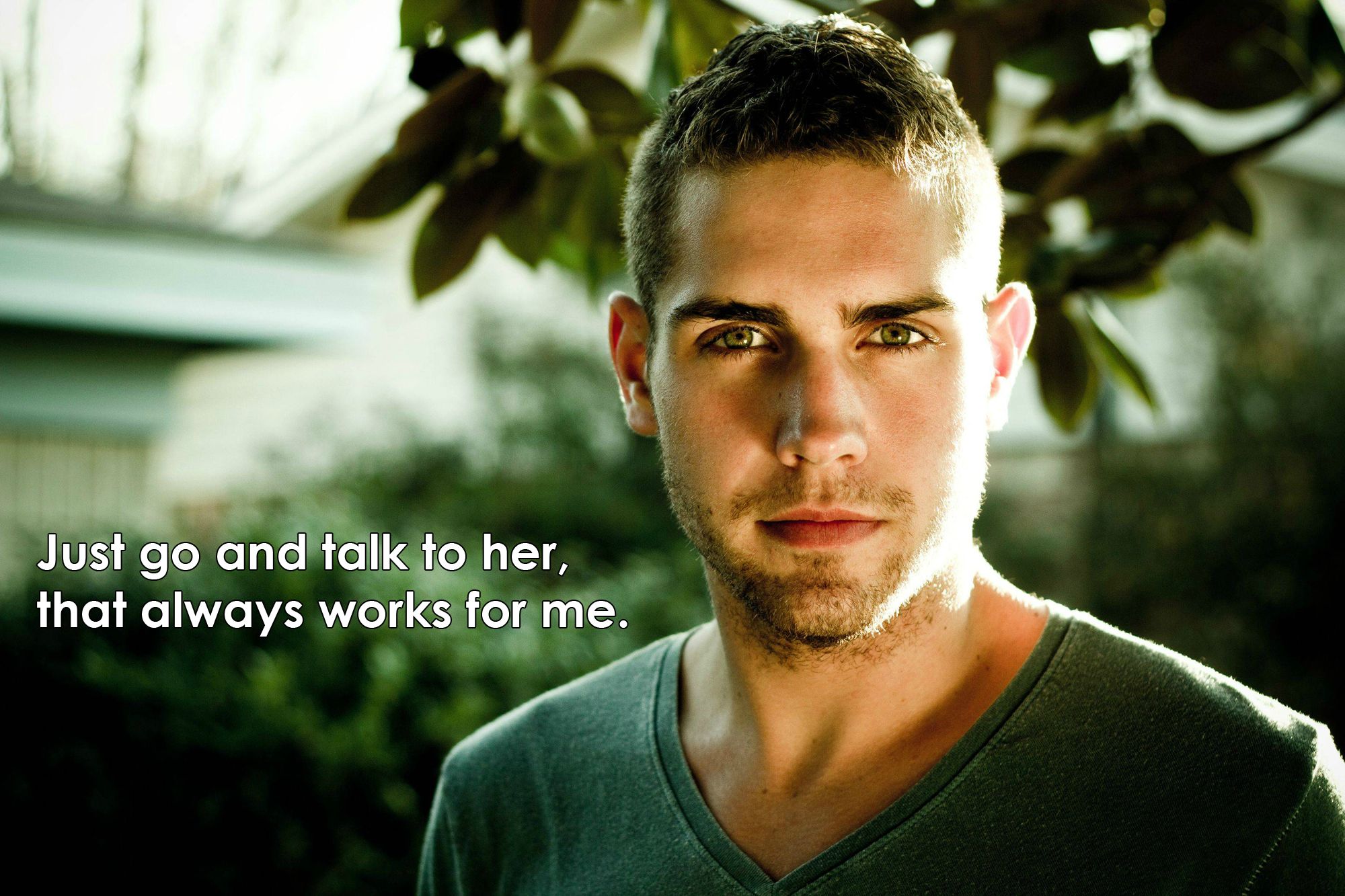 Oblivious hot guy.