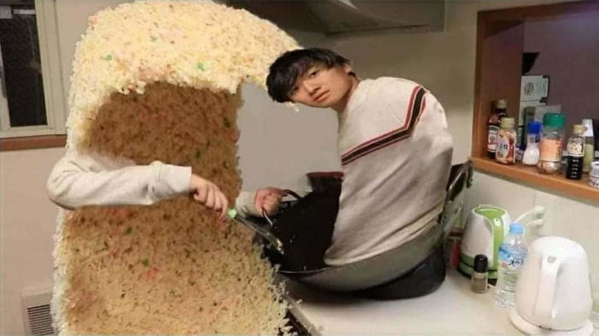 Technically, Rice is asian and humans are animals, so this makes sense