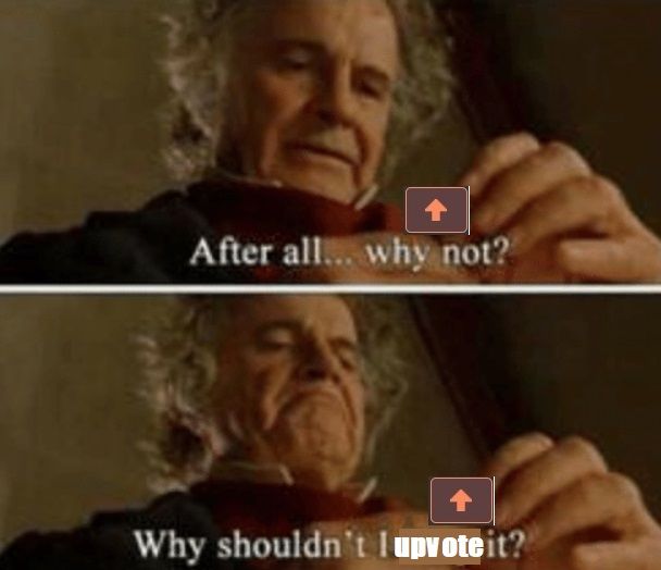 When I see a post with 10 upvotes