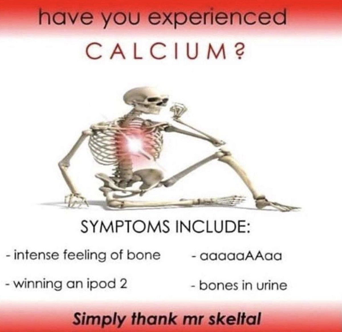 Bone month is approaching at terminal velocity