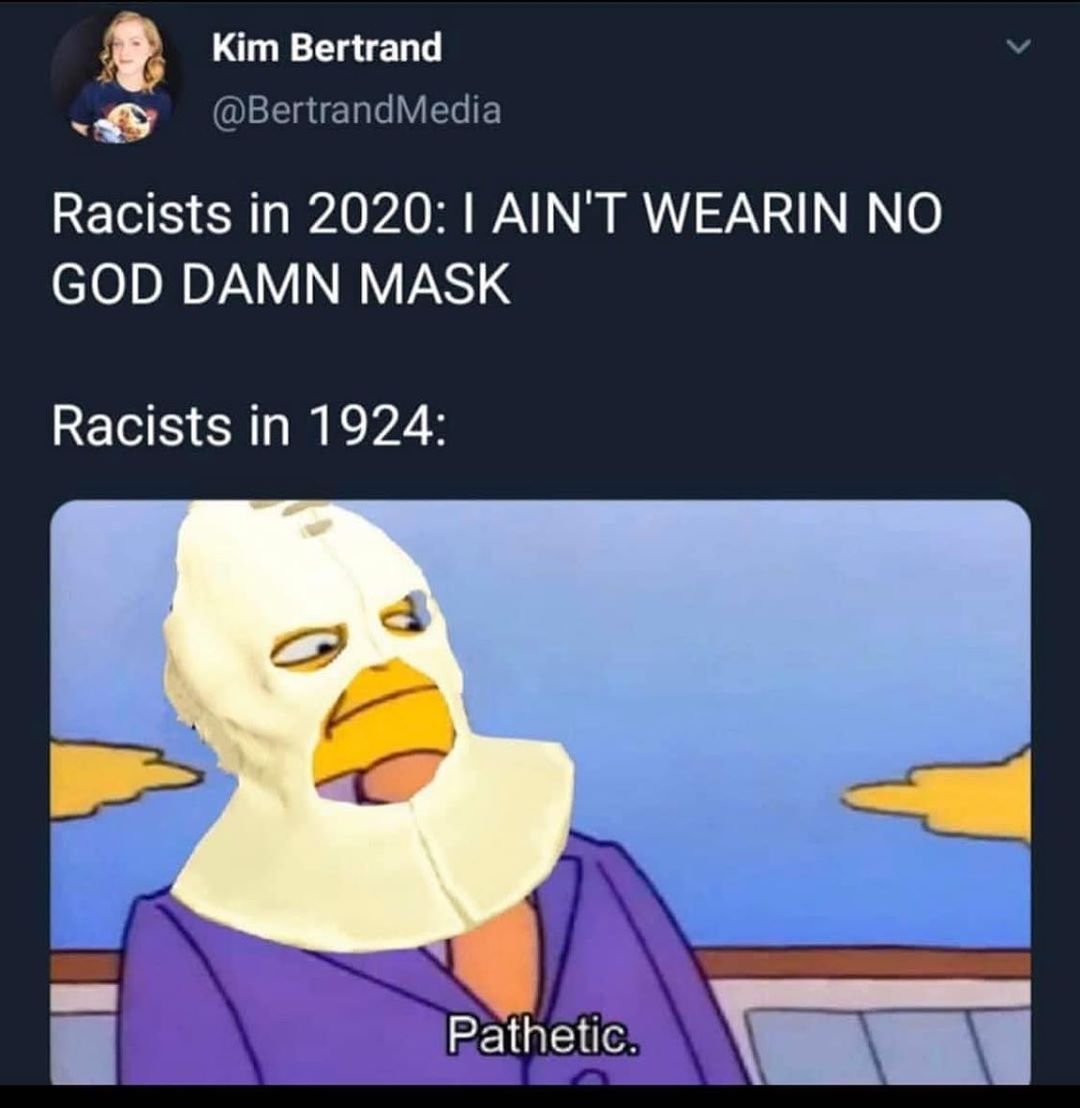 you used to be all about the mask