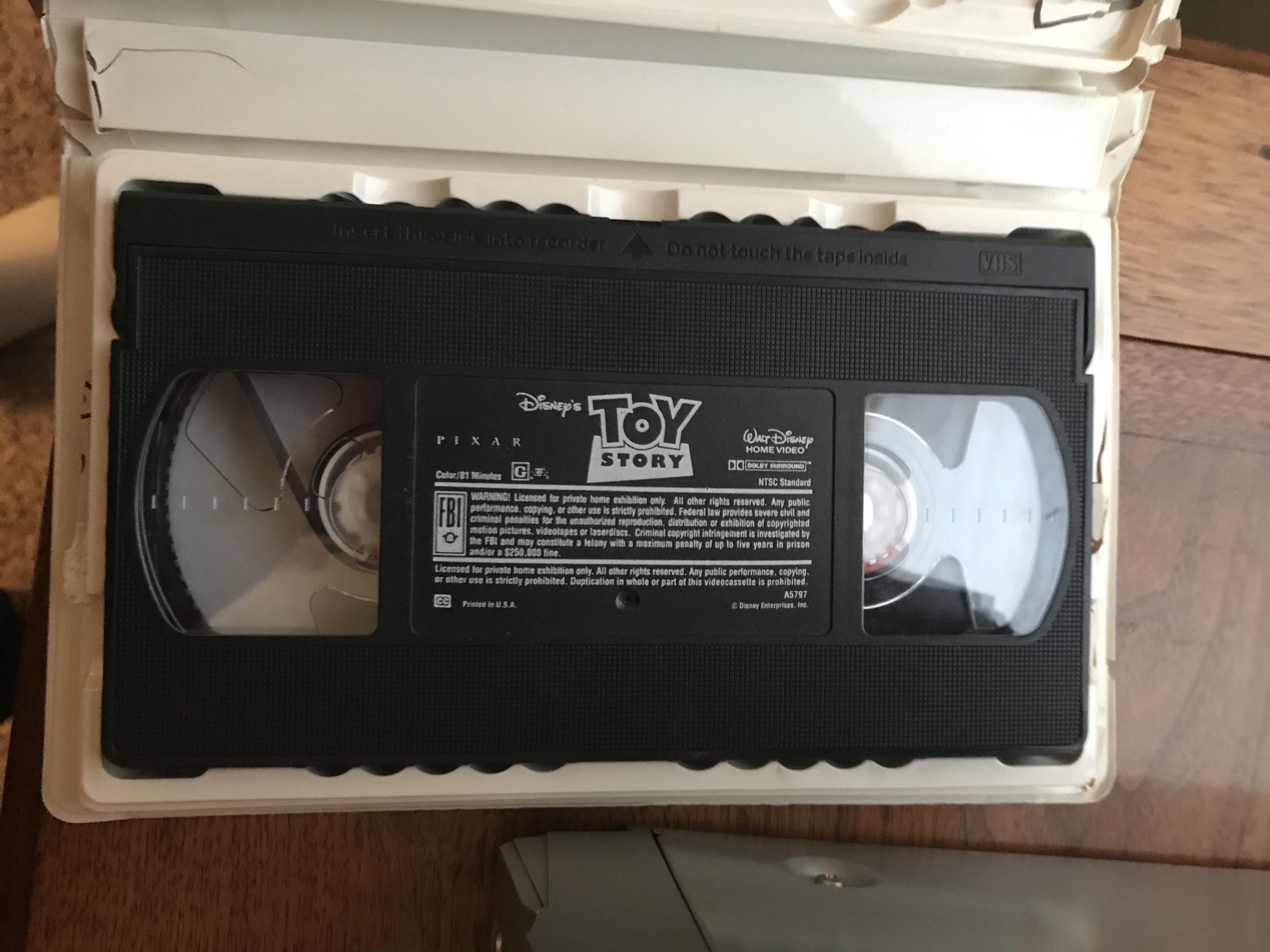 We’re staying in a rental house at the beach. My son comes running out of his room all excited saying, “Daddy, we have an OLD DVD player in our room!!!” And then hands me this: