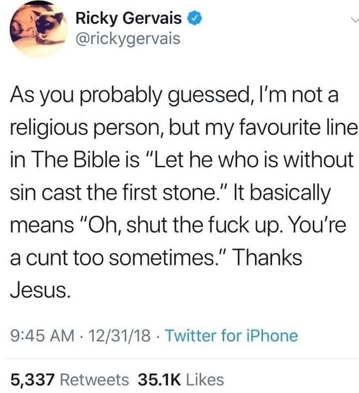 :O he said the C-word!