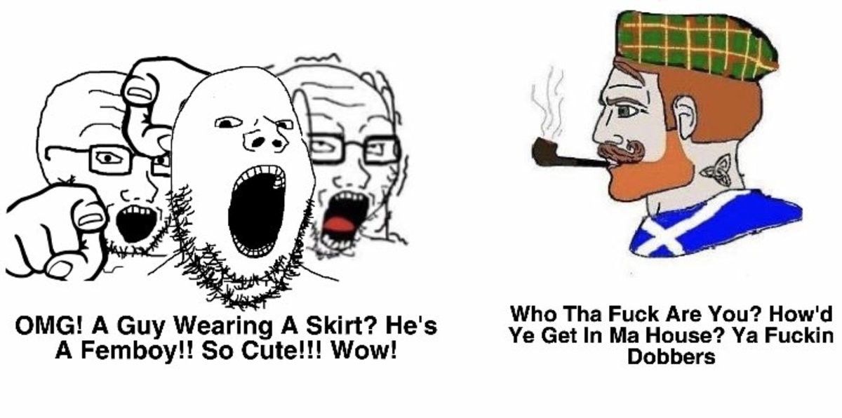 The difference is leg hair