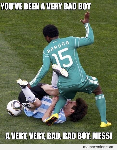 You've been a bad boy messi!!