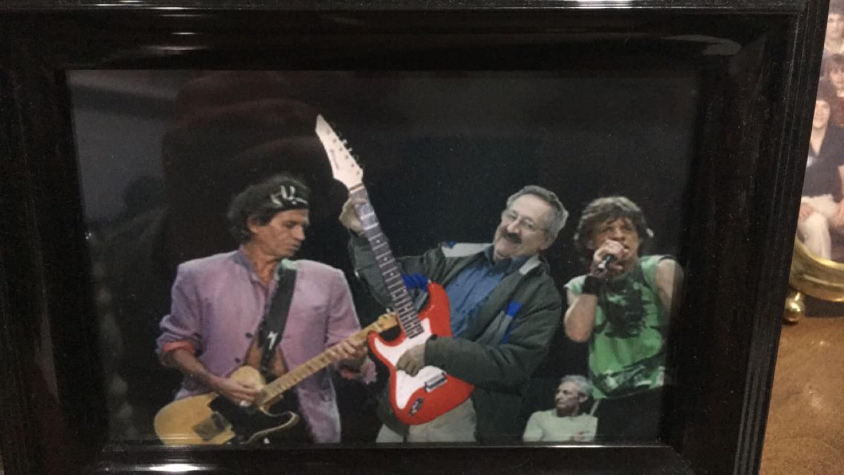 My boyfriends grandfather figured out how to use photoshop and has this framed in his house.