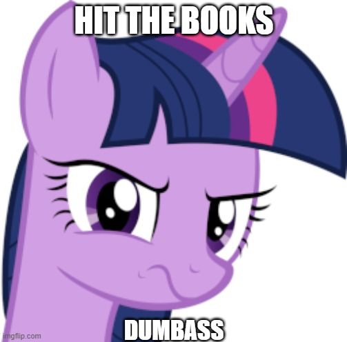 I dreamt Twilight Sparkle was berating me for being an ignorant dumbass, sh1t was ca$h