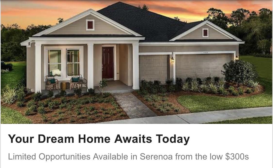 This ad showed up while I was browsing. Apparently the home of my dreams doesn’t come with a driveway.