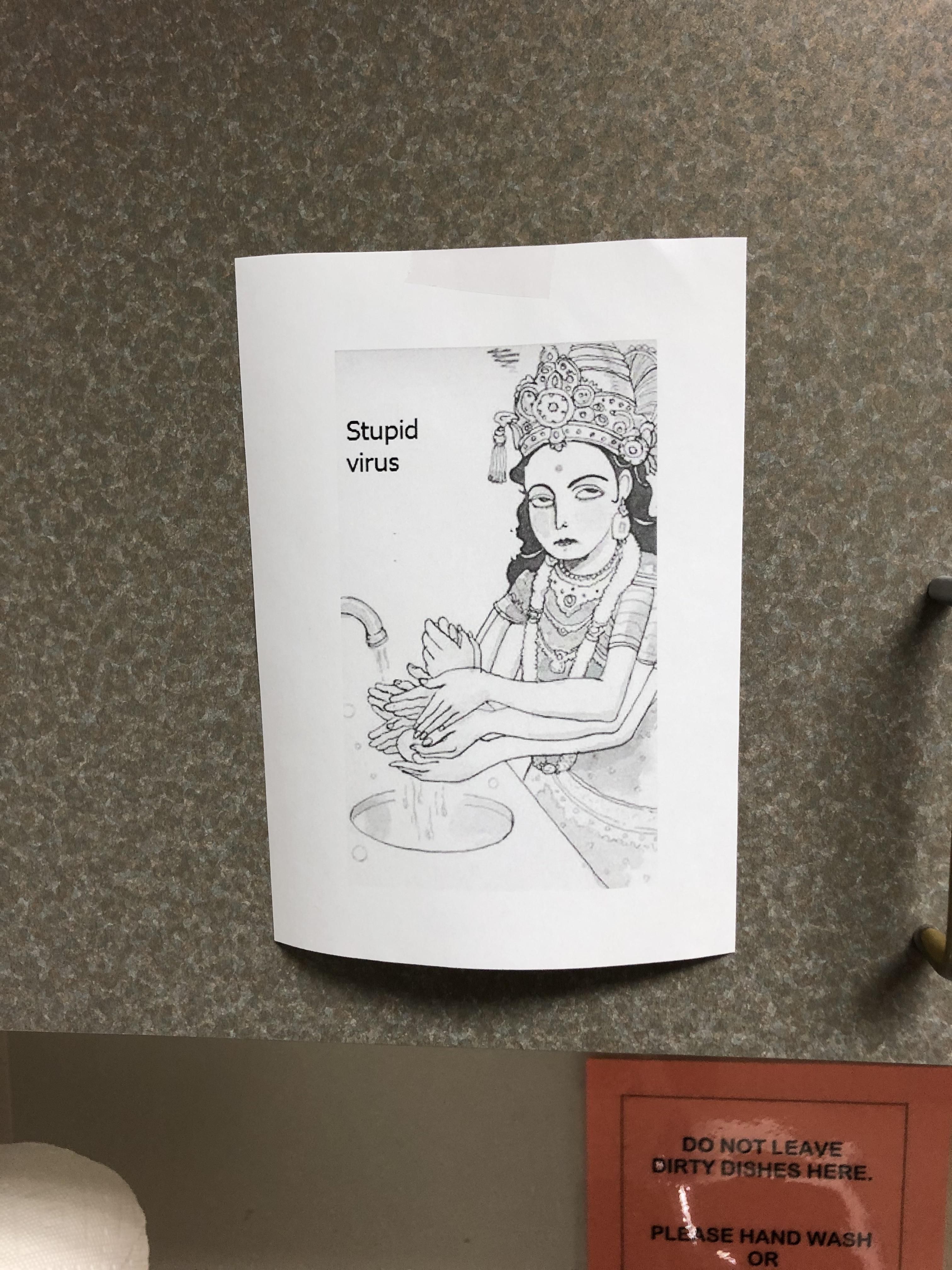 Someone posted this by the sink at work