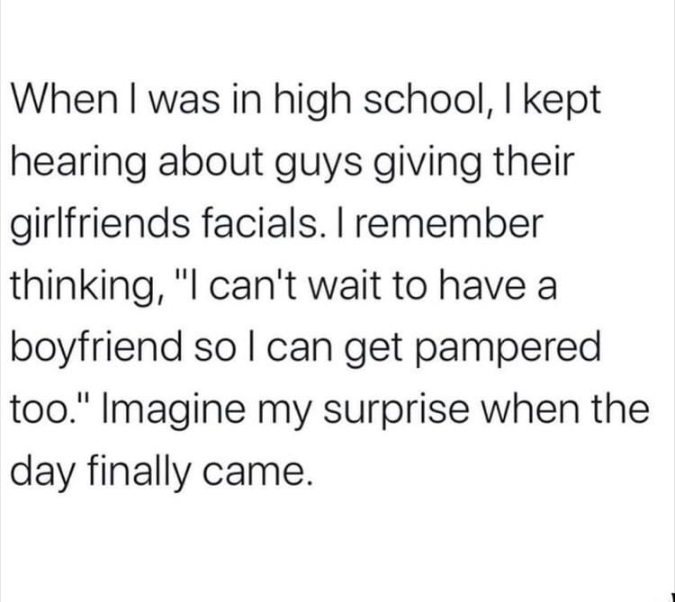 Actually good for your skin, though.
