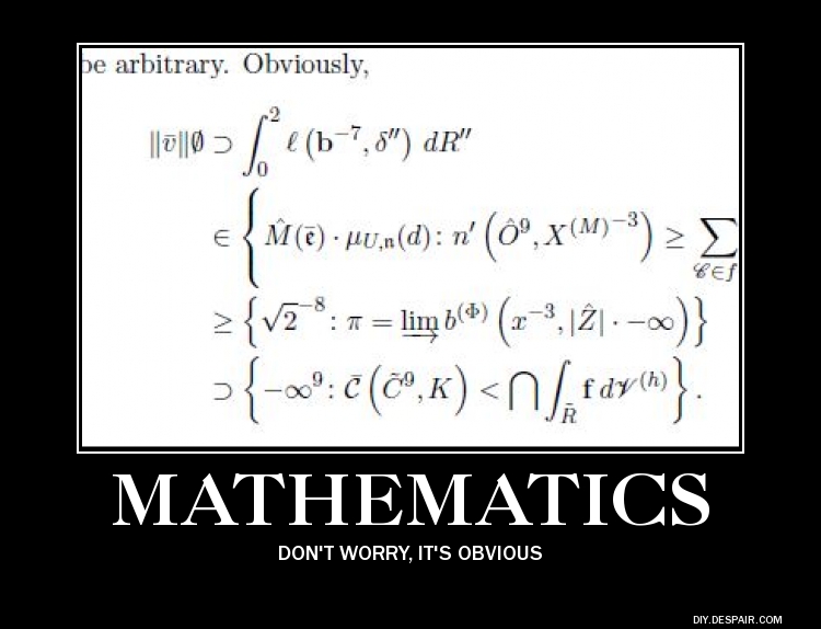 Be a math major, they said