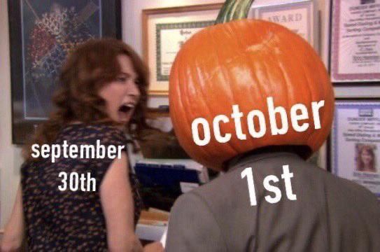 Well hello there October