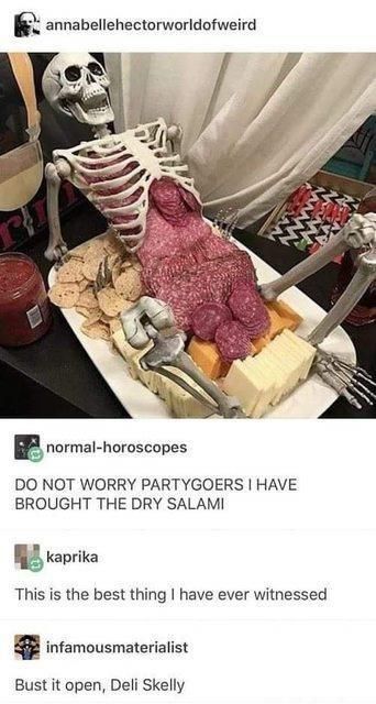 Spooky salami