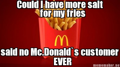 Oh Mc.Donalds