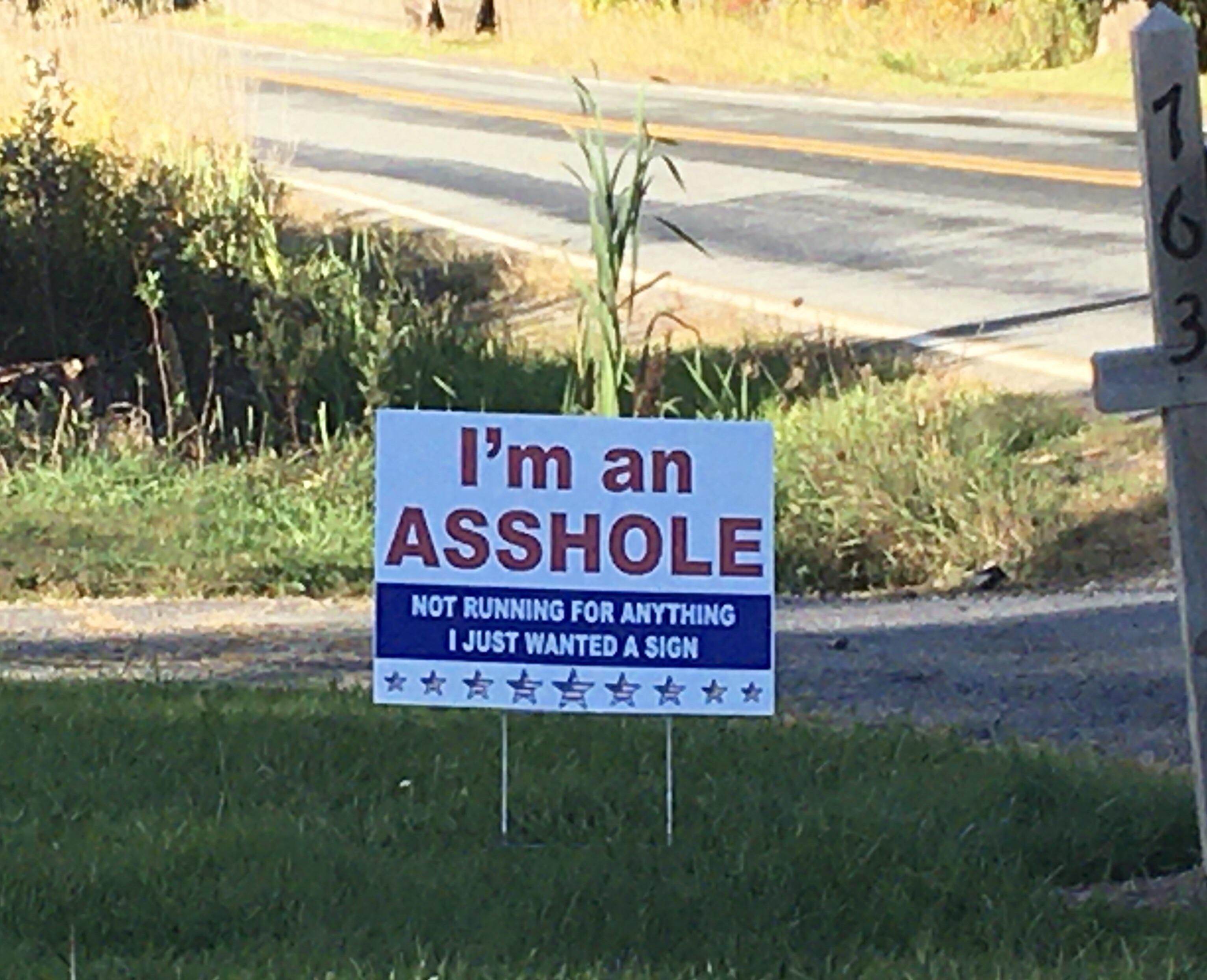 Saw this yard sign today in PA. I need one!
