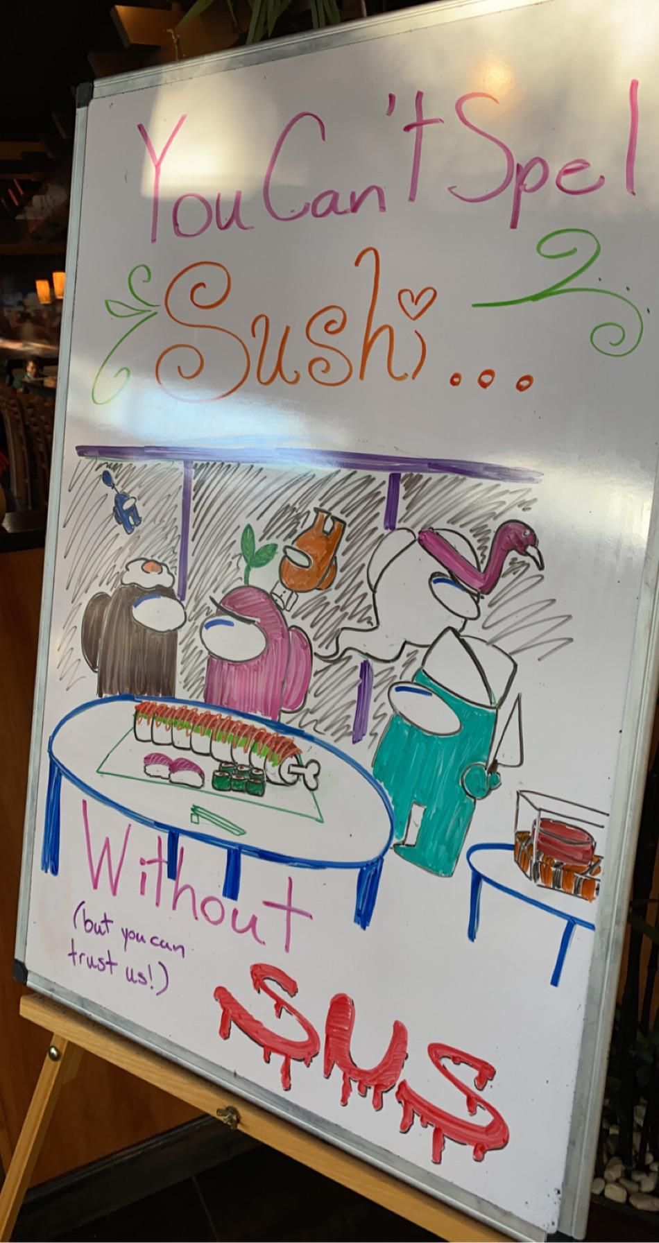 Local sushi bar gets it!