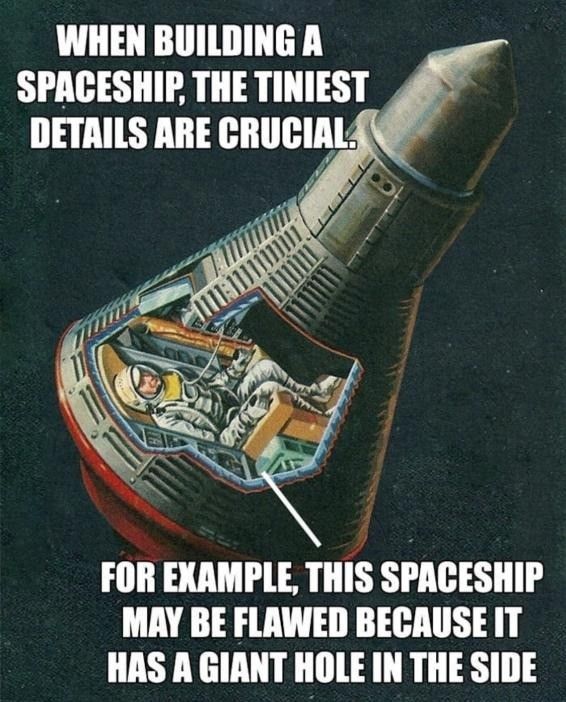Space Shuttle Challenger exploded because a gasket got too cold