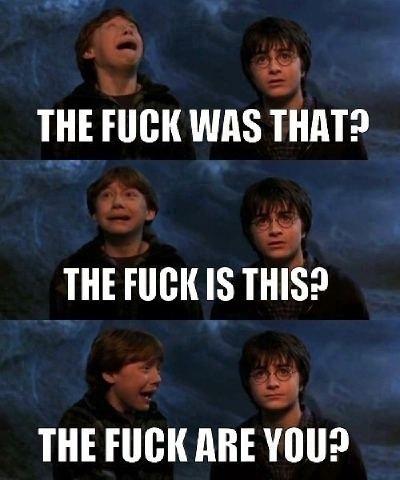 Scared Ron is scared