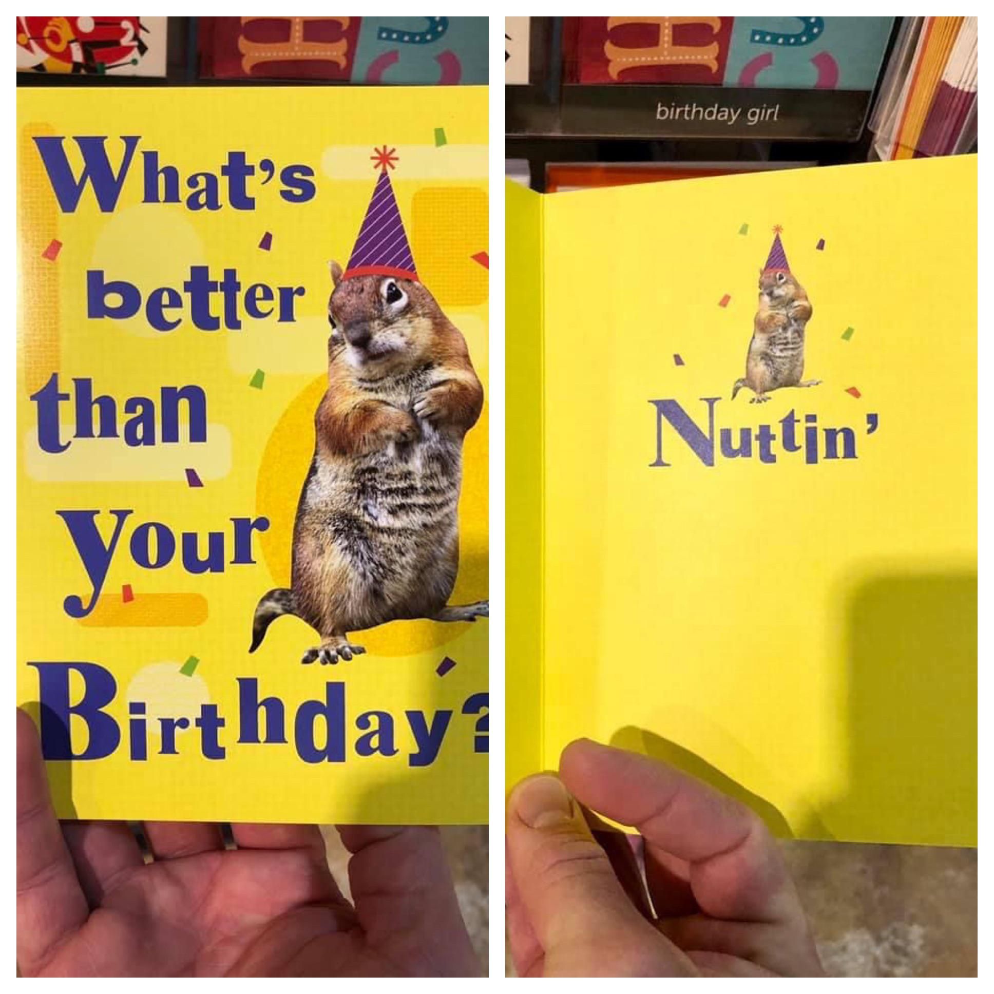 This child’s birthday card was created in blissful ignorance.